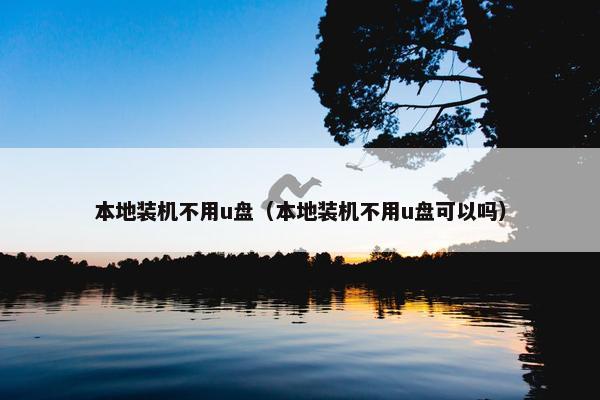本地装机不用u盘（本地装机不用u盘可以吗）