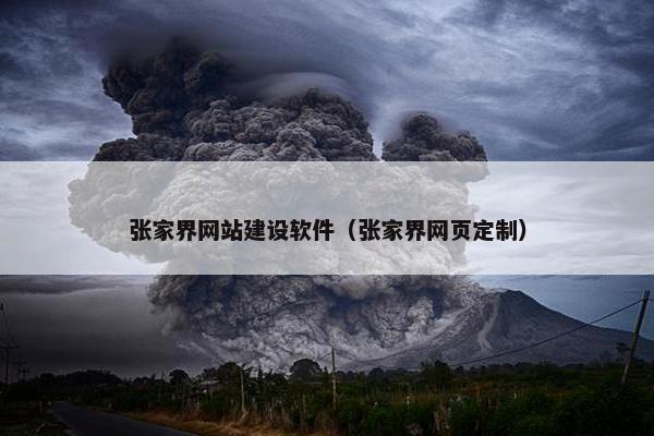 张家界网站建设软件（张家界网页定制）