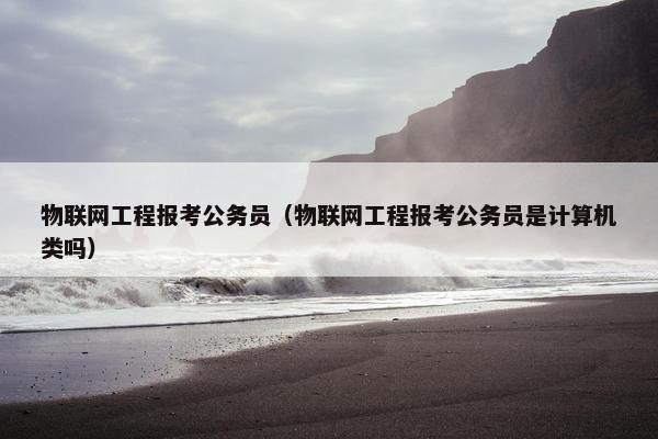 物联网工程报考公务员（物联网工程报考公务员是计算机类吗）