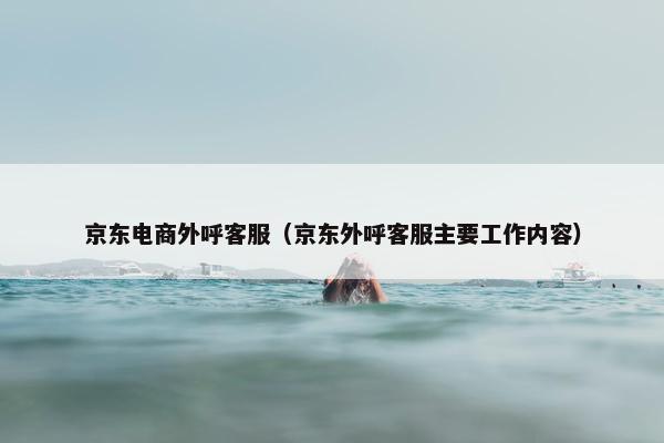 京东电商外呼客服（京东外呼客服主要工作内容）