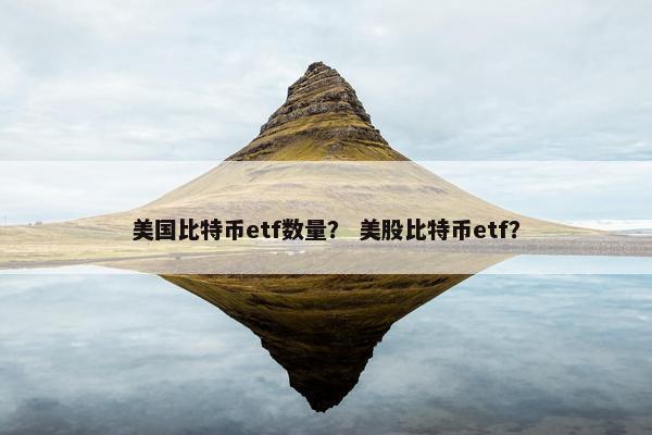 美国比特币etf数量？ 美股比特币etf？