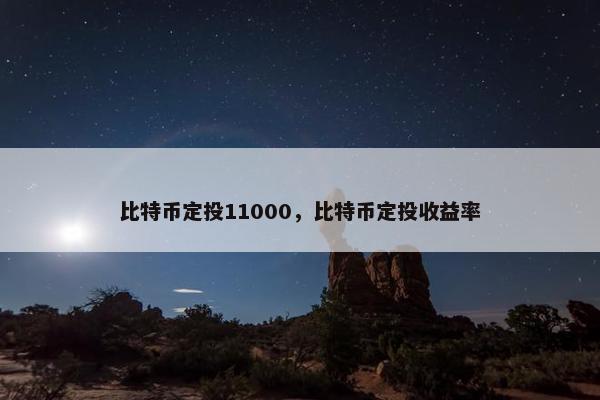 比特币定投11000，比特币定投收益率