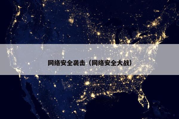 网络安全袭击（网络安全大战）