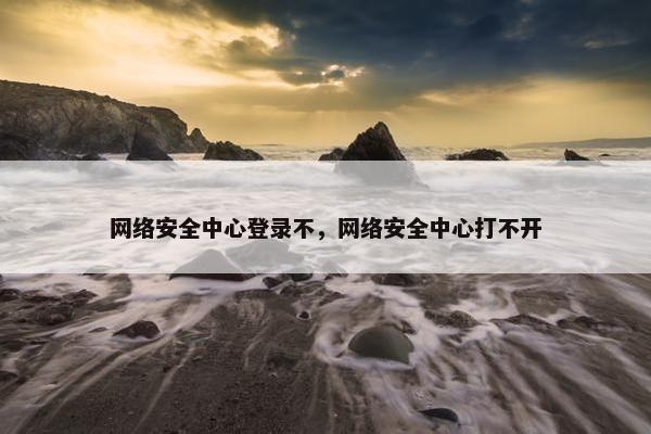 网络安全中心登录不，网络安全中心打不开