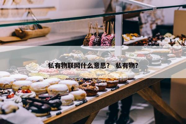 私有物联网什么意思？ 私有物？