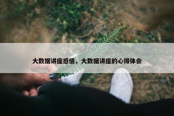 大数据讲座感悟，大数据讲座的心得体会