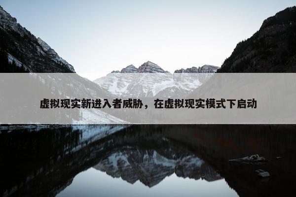 虚拟现实新进入者威胁，在虚拟现实模式下启动