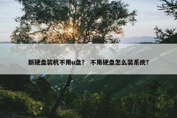 新硬盘装机不用u盘？ 不用硬盘怎么装系统？