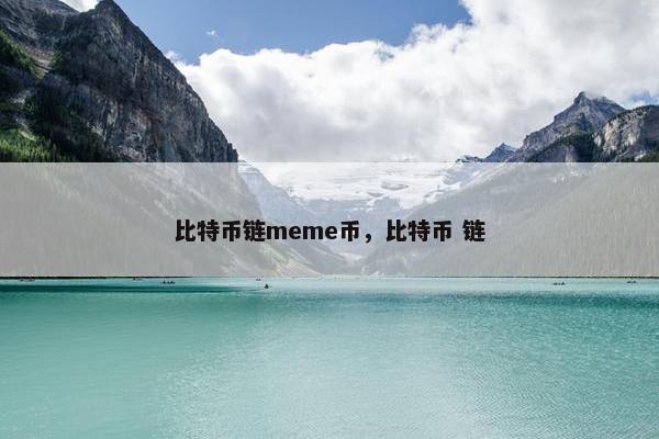 比特币链meme币，比特币 链