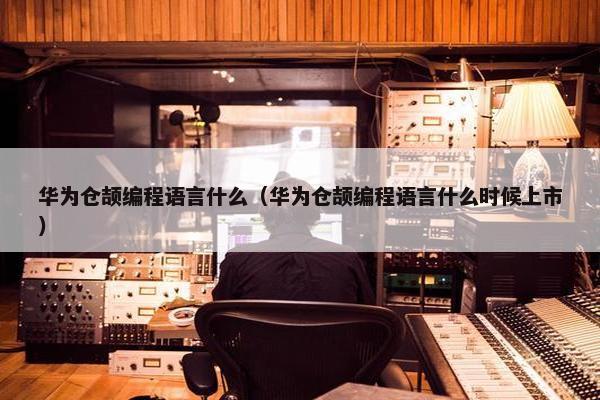 华为仓颉编程语言什么（华为仓颉编程语言什么时候上市）