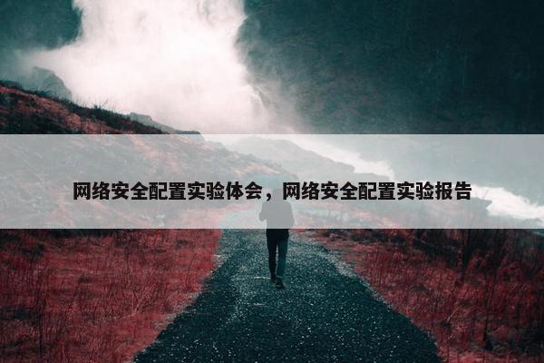 网络安全配置实验体会，网络安全配置实验报告