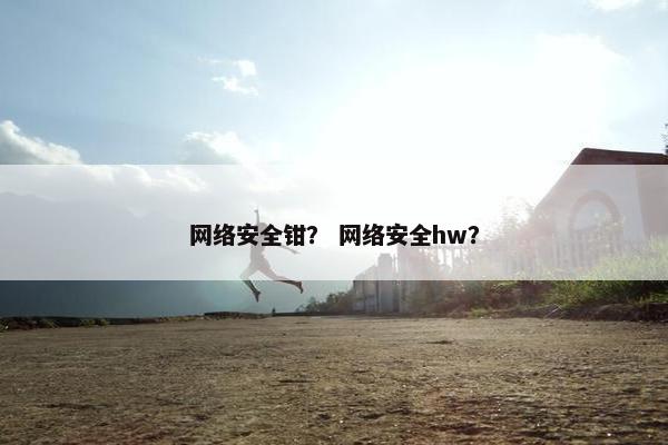 网络安全钳？ 网络安全hw？
