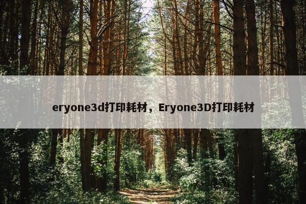 eryone3d打印耗材，Eryone3D打印耗材