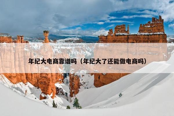 年纪大电商靠谱吗（年纪大了还能做电商吗）