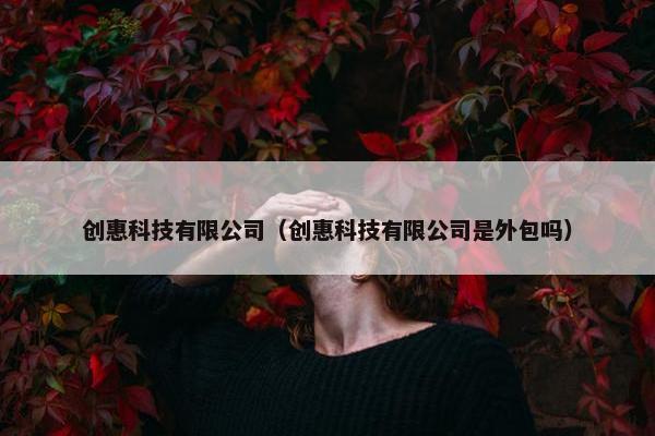 创惠科技有限公司（创惠科技有限公司是外包吗）