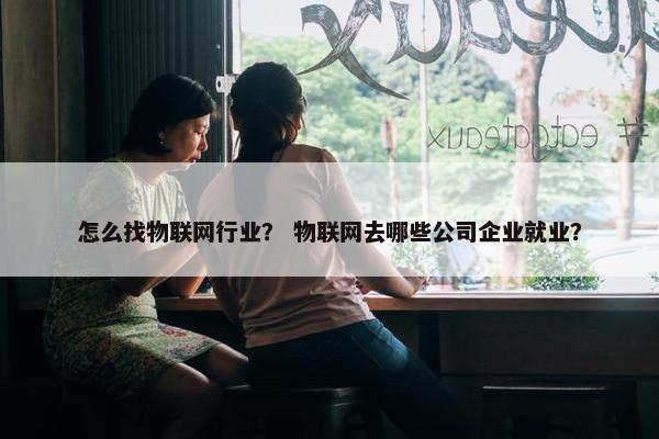 怎么找物联网行业？ 物联网去哪些公司企业就业？