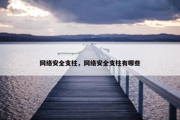 网络安全支柱，网络安全支柱有哪些