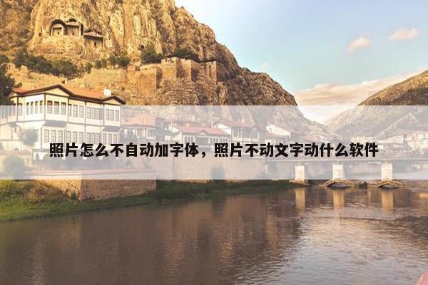 照片怎么不自动加字体，照片不动文字动什么软件