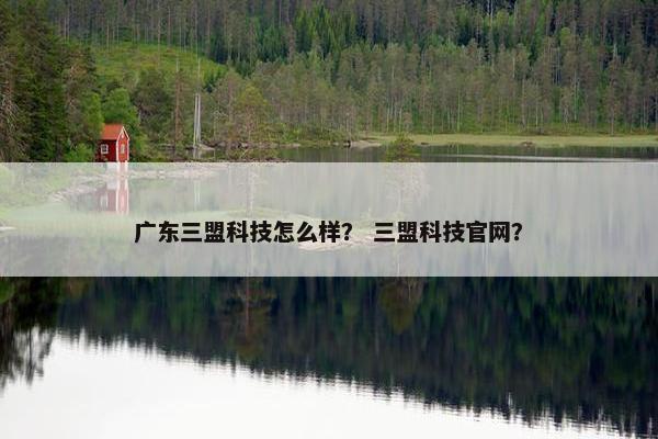 广东三盟科技怎么样？ 三盟科技官网？