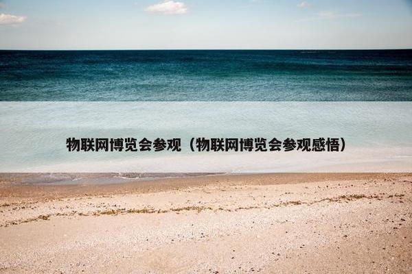 物联网博览会参观（物联网博览会参观感悟）