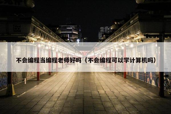 不会编程当编程老师好吗（不会编程可以学计算机吗）