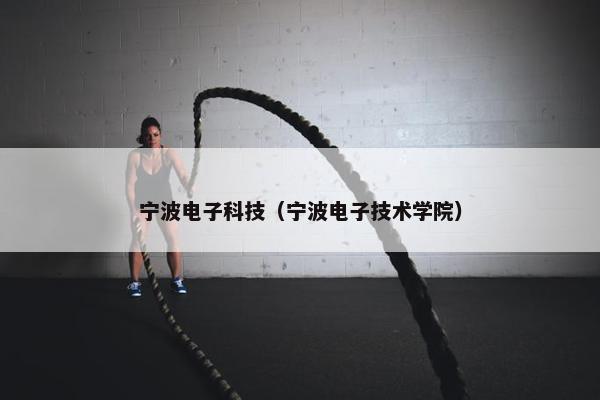 宁波电子科技（宁波电子技术学院）