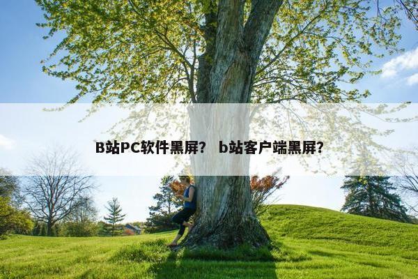 B站PC软件黑屏？ b站客户端黑屏？