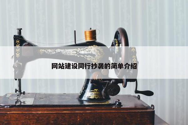 网站建设同行抄袭的简单介绍