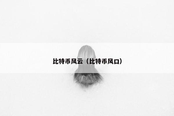比特币风云（比特币风口）
