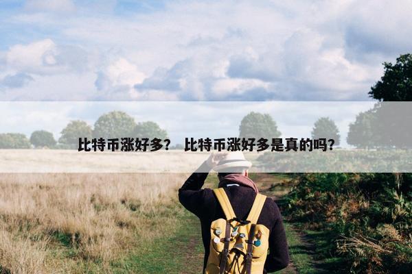 比特币涨好多？ 比特币涨好多是真的吗？