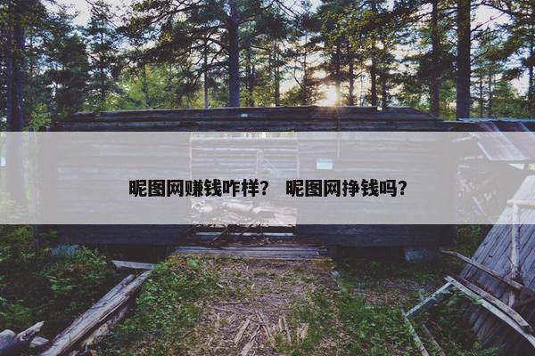 昵图网赚钱咋样？ 昵图网挣钱吗？