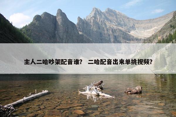 主人二哈吵架配音谁？ 二哈配音出来单挑视频？