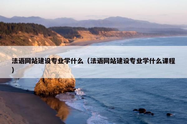 法语网站建设专业学什么（法语网站建设专业学什么课程）
