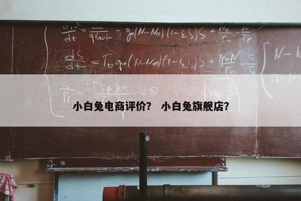 小白兔电商评价？ 小白兔旗舰店？