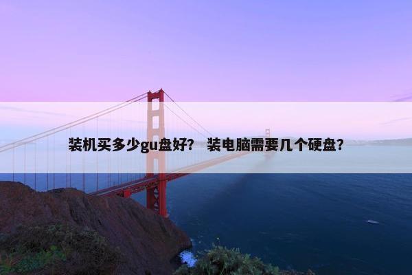 装机买多少gu盘好？ 装电脑需要几个硬盘？