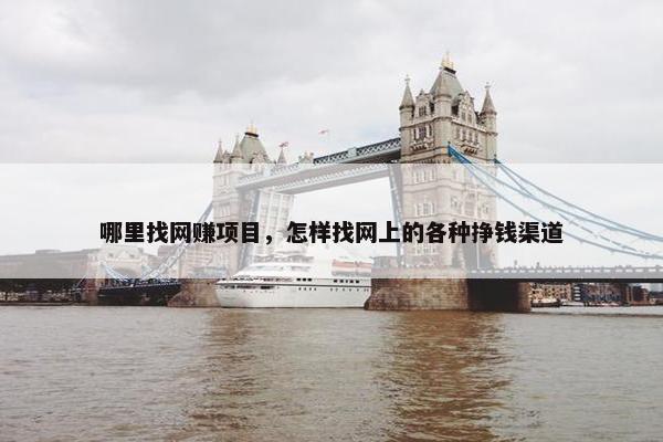 哪里找网赚项目，怎样找网上的各种挣钱渠道