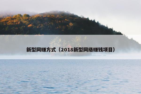 新型网赚方式（2018新型网络赚钱项目）