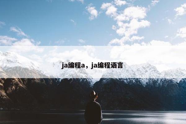 ja编程a，ja编程语言