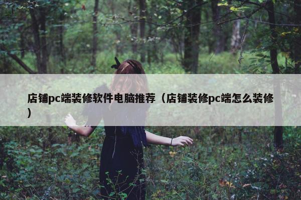店铺pc端装修软件电脑推荐（店铺装修pc端怎么装修）