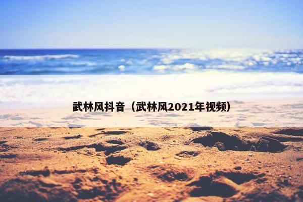 武林风抖音（武林风2021年视频）