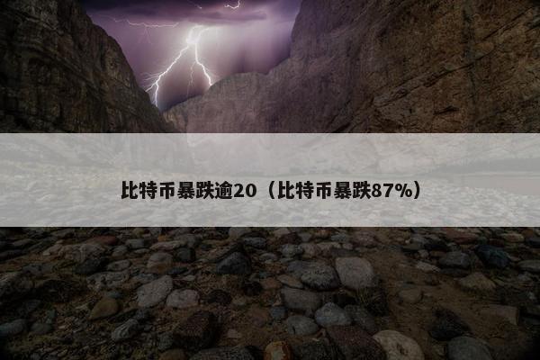 比特币暴跌逾20（比特币暴跌87%）