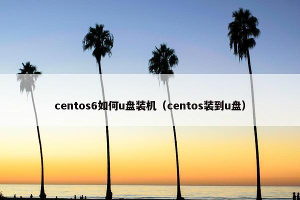 centos6如何u盘装机（centos装到u盘）