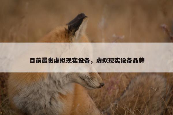 目前最贵虚拟现实设备，虚拟现实设备品牌