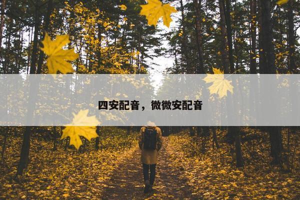 四安配音，微微安配音