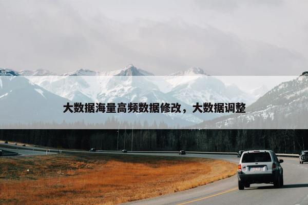 大数据海量高频数据修改，大数据调整