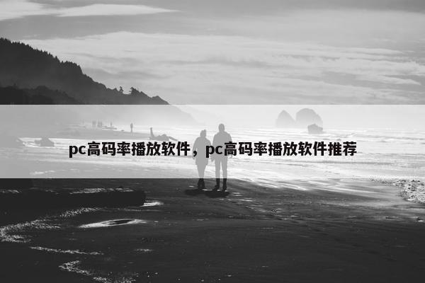 pc高码率播放软件，pc高码率播放软件推荐