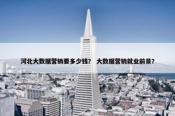 河北大数据营销要多少钱？ 大数据营销就业前景？