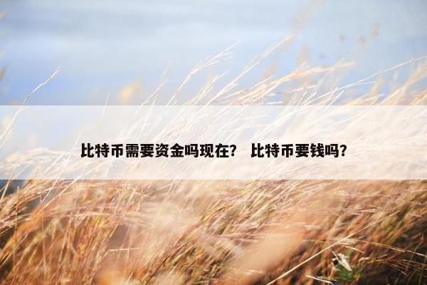 比特币需要资金吗现在？ 比特币要钱吗？