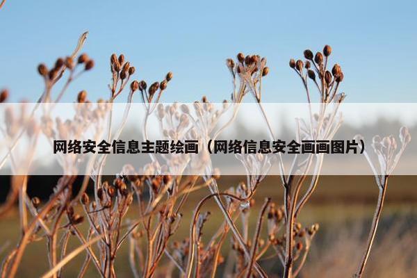 网络安全信息主题绘画（网络信息安全画画图片）